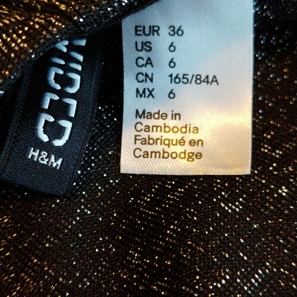 NWT H&M Silver Glittery Dress - Picture 4 of 4